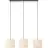 Brilliant Teddy Pendant Metal Textile Beige | Suitable for 3x E27