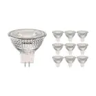 Multipack 10x Noxion LED Spot 12V GU5.3 7.5W 830 60D 621lm | Dimmable - Warm White - Replaces 50W